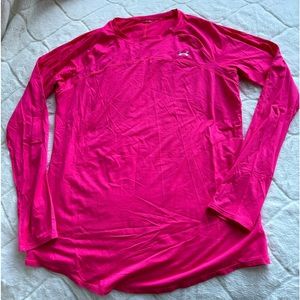 Under armour pink long sleeve top